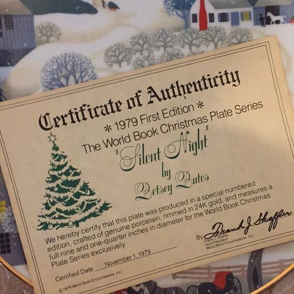 Betsy Bates Christmas Plate - Picture 4 of 7